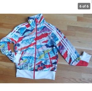 Adidas Firebird Venice Beach Zip up Jacket Colorful Beachy